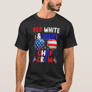 Camiseta Red White E Blue Chef Squad American Flag