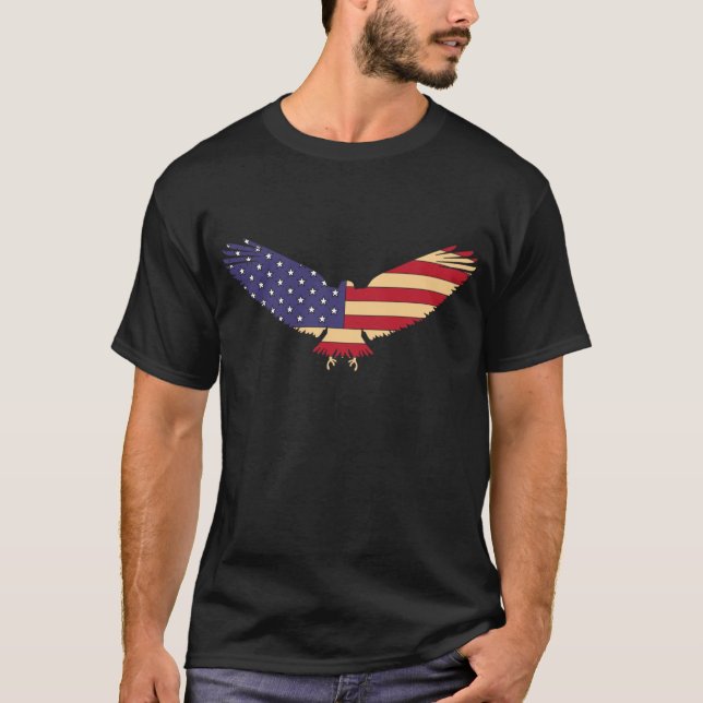 Camiseta Red, White e Blue Eagle (Frente)