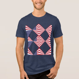 Camiseta Red White e Blue Flag T SHIRT, Patriótico