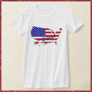 Camiseta Red White e Blue Handmaiden EUA
