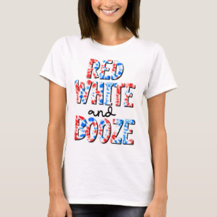 Camiseta Red White e Booze Patriótico