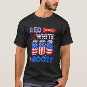 Camiseta Red White e Boozy 4º do Bebendo do Partido de julh
