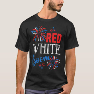 Camiseta Red White e Boozy 4 de julho Festa Bebendo 4