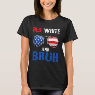Camiseta Red White E Bruh 4 De Julho Meninos Patrióticos