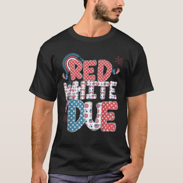 Camiseta Red White E Devida Gravidez Anúncio 4º De Ju (Frente)