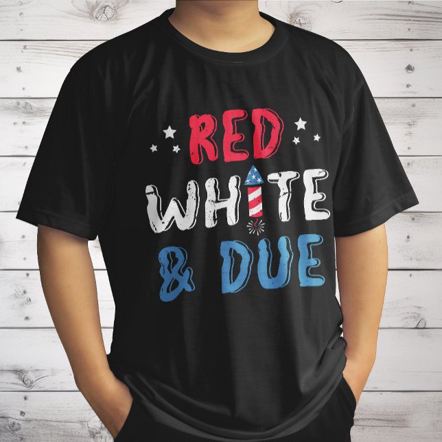 Camiseta Red White E Devido, Presentes De Anúncio De Gravid (Criador carregado)