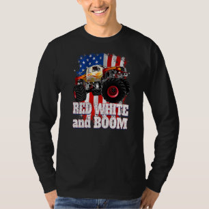 Camiseta Red White E Monster Truck