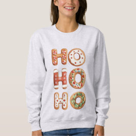 Camiseta Red White Ho Ho Ho Ho Gingercake Natal