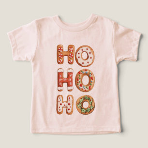 Camiseta Red White Ho Ho Ho Ho Gingercake Natal