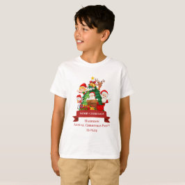 Camiseta Red & White Simple Feliz Natal