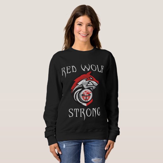 Camiseta Red Wolf Strong (Frente Completa)