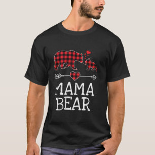 Camiseta Red Xadrez Bear Natal Pajama Mama Matando Famílias