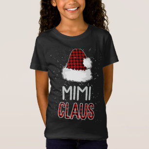 Camiseta Red Xadrez Mimi Claus - Correspondente Família Eng