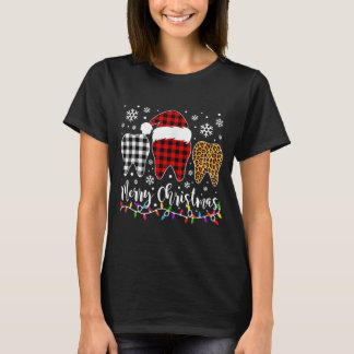 Camiseta Red Xadrez Tooths Feliz Natal