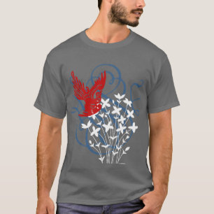 Camiseta Redbird e Bluets (escuros)