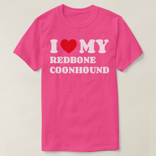 Camiseta Redbone Coonhound (Frente do Design)