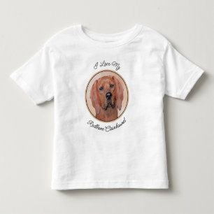 Camiseta Redbone Coonhound Painting - Arte De Cachorro Orig