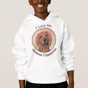 Camiseta Redbone Coonhound Painting - Arte De Cachorro Orig