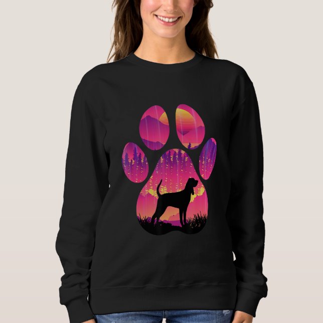 Camiseta Redbone Coonhound Paw Mom Dad Dog  Women Men (Frente)