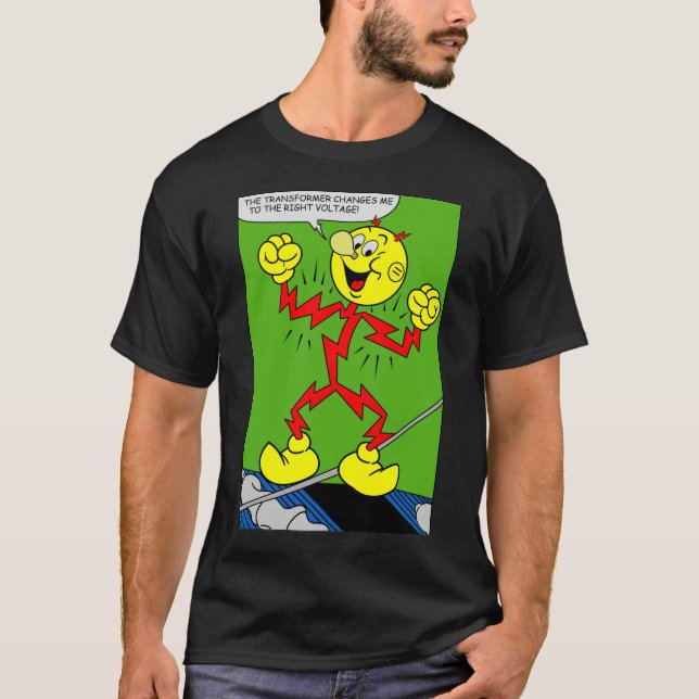Camiseta Reddy Kilowatt Muito Divertida (Frente)