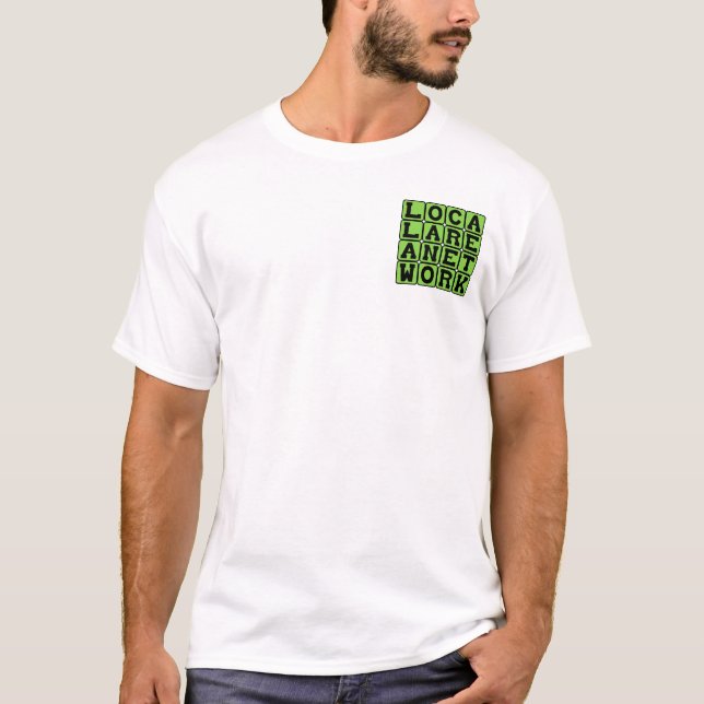 Camiseta Rede de Área Local, Rede LAN (Frente)