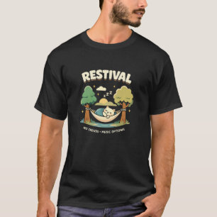 Camiseta Rede de descanso de gato dormindo engraçado irônic
