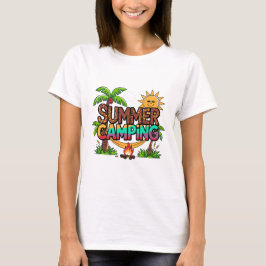 Camiseta Rede de praia estampada de leopardo para acampamen