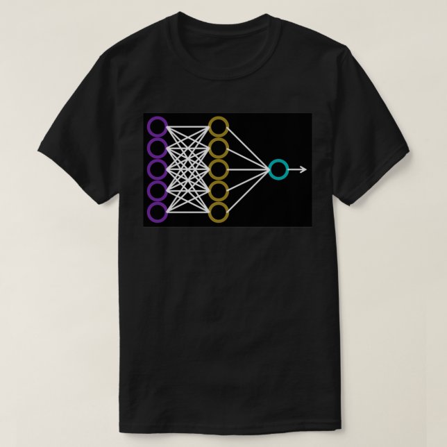 Camiseta Rede Neuronal preto 1 (Frente do Design)