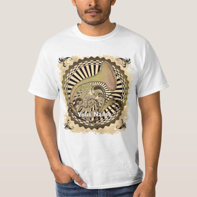 Camiseta Redemoinhos de Trompa Francesa (Frente)
