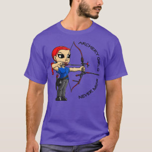 Camiseta Redhead Archery Girl Archery Girls Never Miss Fema