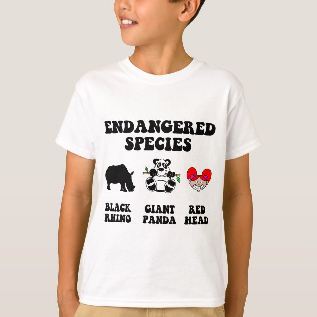 Camiseta Redhead engraçado (Frente)