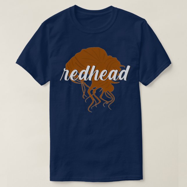 Camiseta Redhead Messy Bun (Frente do Design)