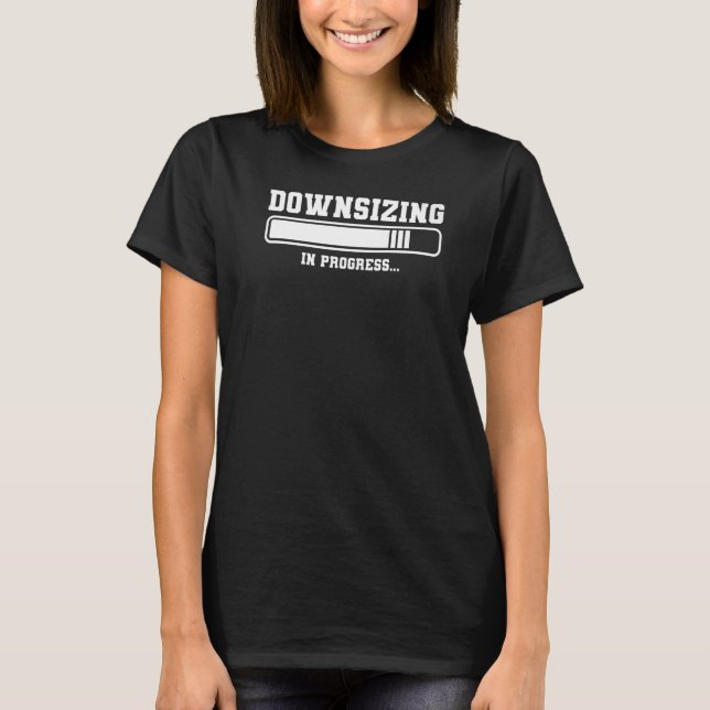 Camiseta Redimensionamento em Andamento da Perda de Peso da (Frente)