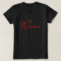 Camiseta ‘Redimido’ Texto Desenhado à Mão Cruzes C