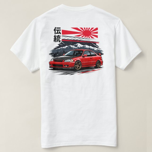 Camiseta Redline Heritage Civic (Verso do Design)