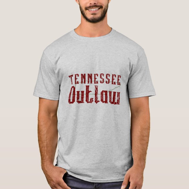 Camiseta Redneck Tennessee Outlaw (Frente)