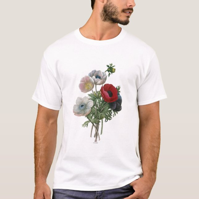 Camiseta Redoute: Anêmona, 1833 (Frente)