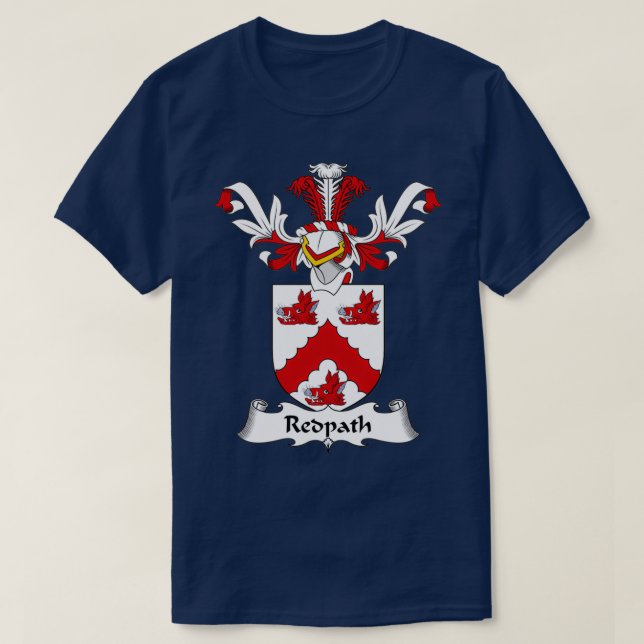 Camiseta Redpath Casaco da Proteção Familiar de Armas (Frente do Design)