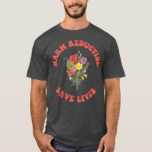Camiseta Redução Floral de Danos
