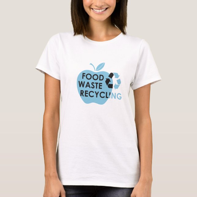 Camiseta Reduza a compatibilidade ambiental do reciclagem d (Frente)