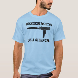 Camiseta Reduza a poluição de ruído - use um silenciador