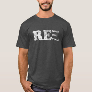 Camiseta Reduza o Reciclar de reutilização