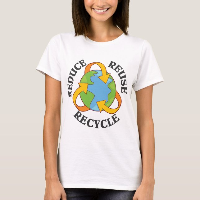 Camiseta Reduza o reciclar reusar (Frente)