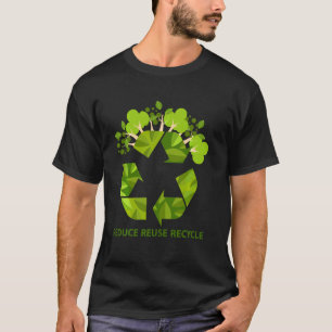 Camiseta Reduzir a reutilização do Reciclar Legal ecológico