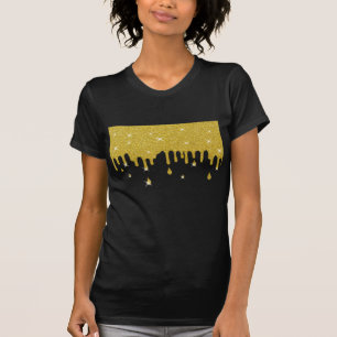 Camiseta Reduzir o Efeito Dourado da Glitter e as Sparkles