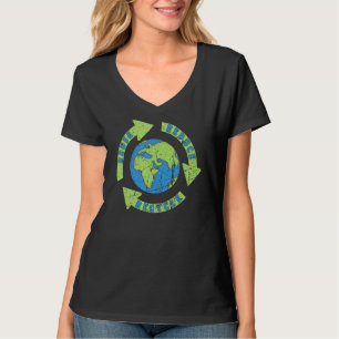 Camiseta Reduzir o Plano de Conservação do Dia da Terra par