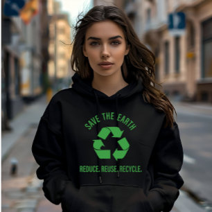 Camiseta reduzir o reciclar de reutilização