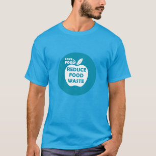 Camiseta reduzir os desperdícios de comidas