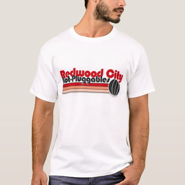 Camiseta Redwood City Pluggables quente (Frente)