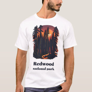 Camiseta Redwood National Park California Retro Style